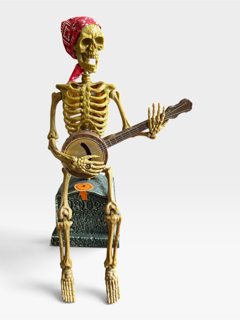 Vintage Magic Power Co. Animated Banjo-Playing Skeleton